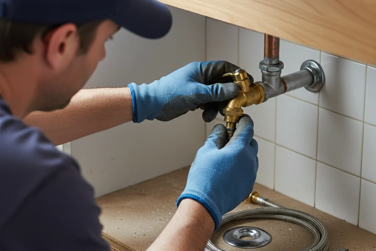 Shutoff valve and fitting work during Faucet and Fixture Repair in Cape May Court House